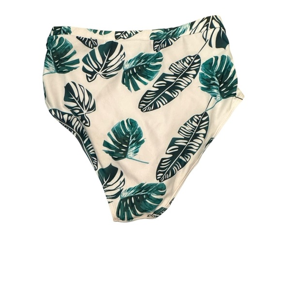 Avidlove Leaf Print High-Waisted Bikini Bottom NWOT - Picture 2 of 9